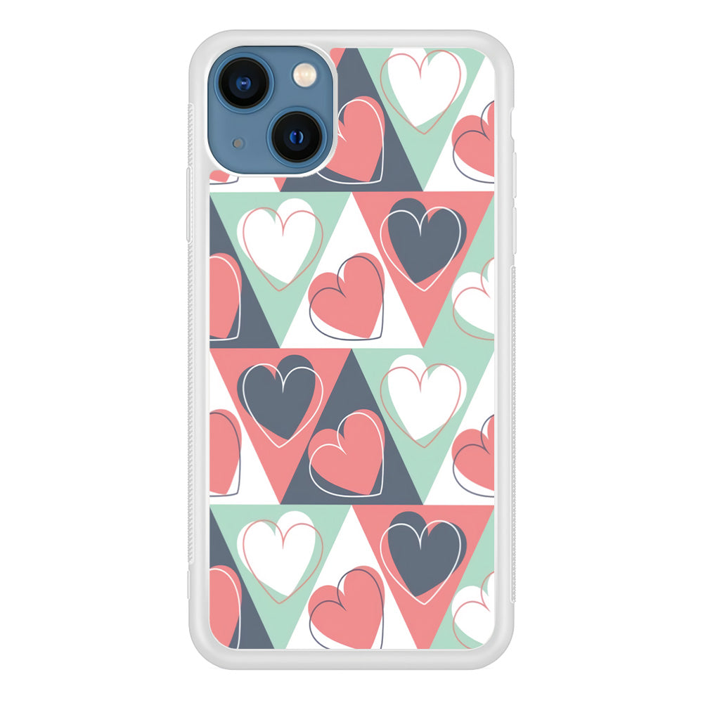 Love Triangle Doodle iPhone 15 Plus Case