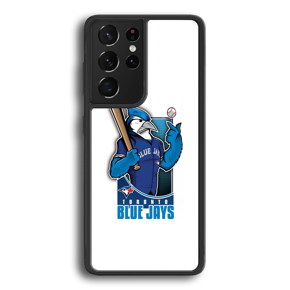 MLB Blue Jays Bird Icon Samsung Galaxy S22 Ultra Case - Ezzystore
