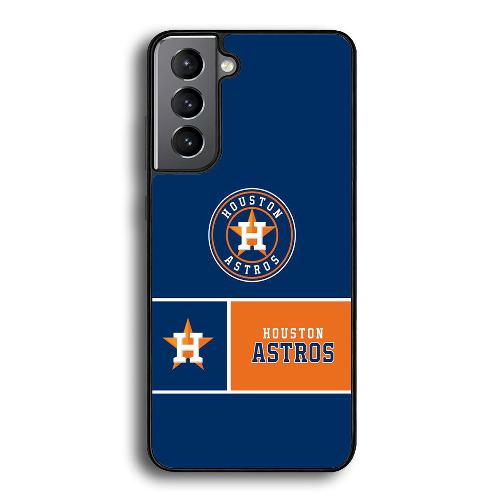 MLB Huston Astros Blue Orange Samsung Galaxy S24 Plus Case - Ezzystore