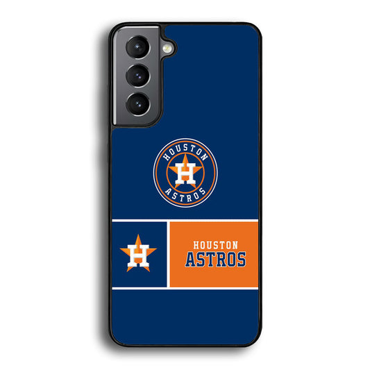 MLB Huston Astros Blue Orange Samsung Galaxy S23 Case - Ezzystore