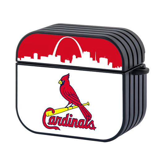 MLB St Louis Cardinals Icon Of City Hard Plastic Case Cover For Apple Airpods 3 - Ezzystore