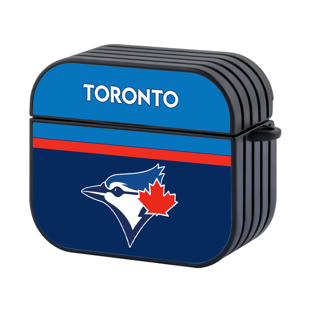 MLB Toronto Blue Jays Team Hard Plastic Case Cover For Apple Airpods 4 - Ezzystore