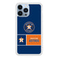MLB Huston Astros Blue Orange iPhone 14 Pro Case