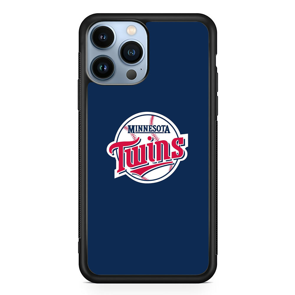 MLB  Minnesota Twins Logo Blue iPhone 14 Pro Case