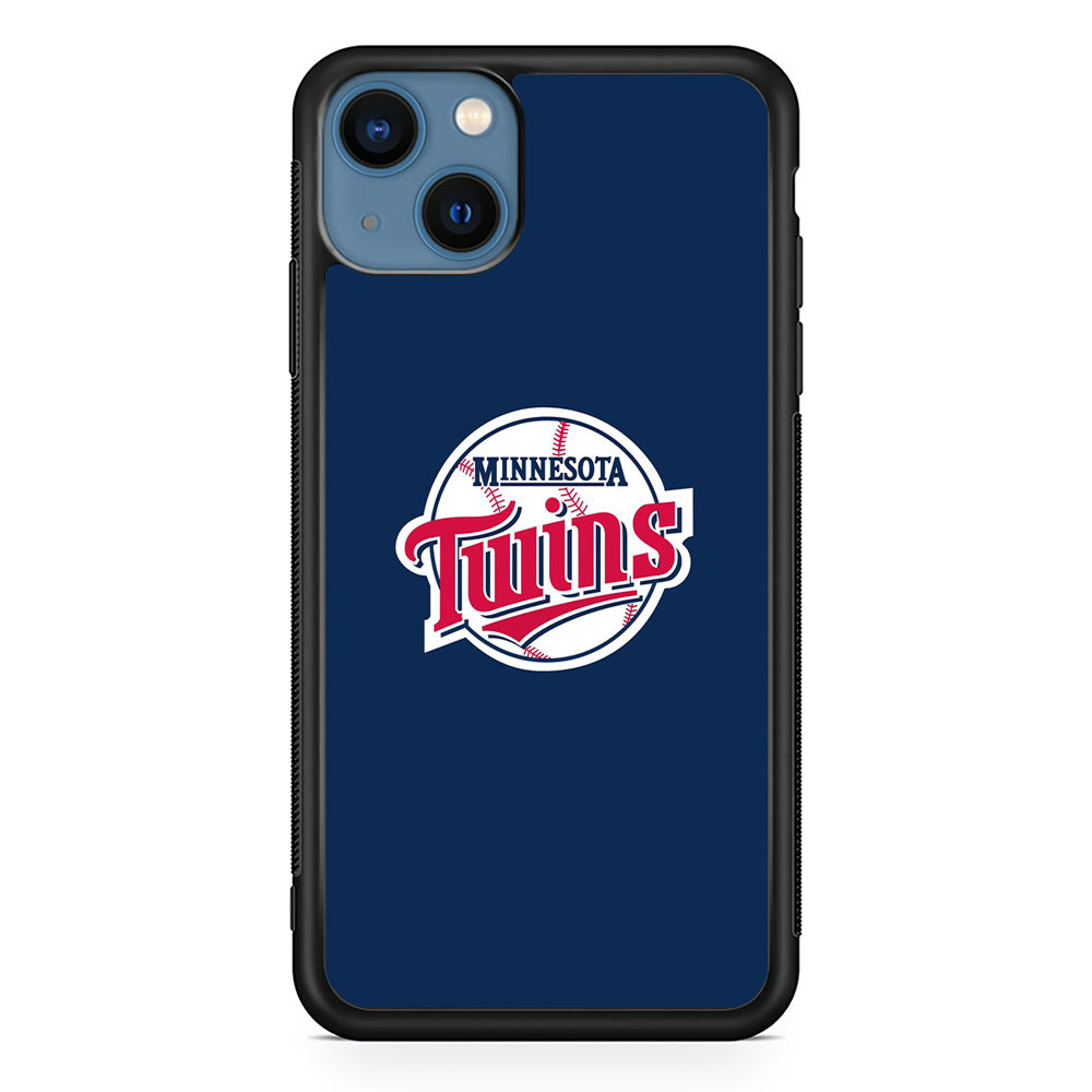 MLB  Minnesota Twins Logo Blue iPhone 15 Case