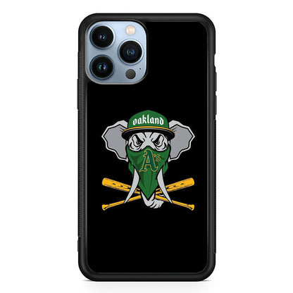 MLB  Oakland Athletics Elephant Logo iPhone 14 Pro Max Case