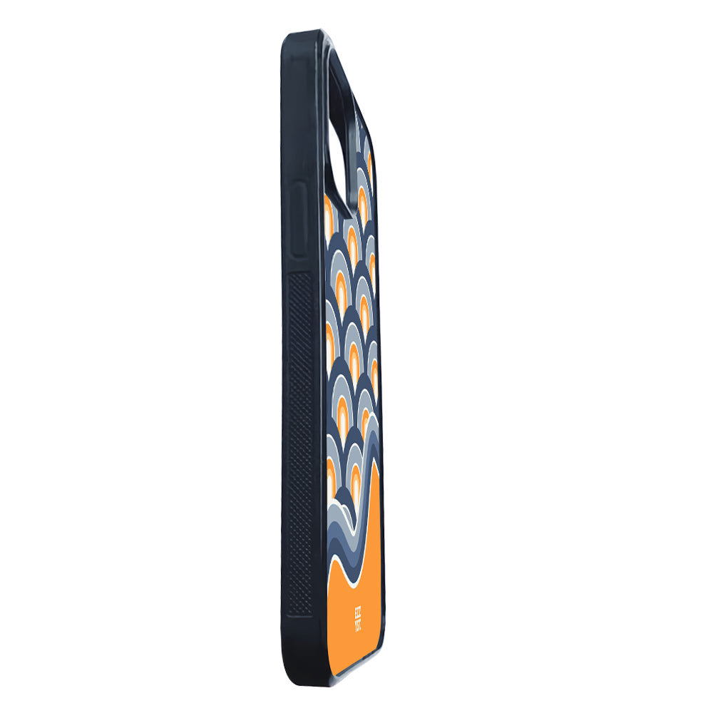 Magnificent Scales Blue and Orange Magsafe iPhone Case