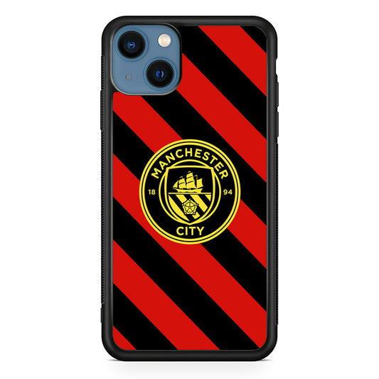 Manchester City Away Of Jersey Pattern iPhone 14 Plus Case