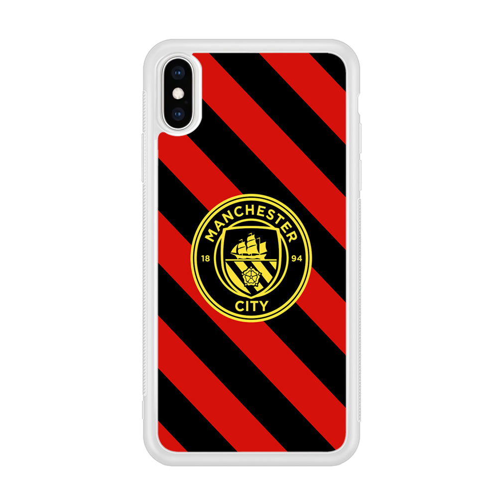 Manchester City Away Of Jersey Pattern iPhone Xs Max Case
