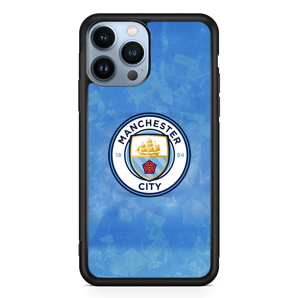 Manchester City Blue Abstract iPhone 15 Pro Max Case
