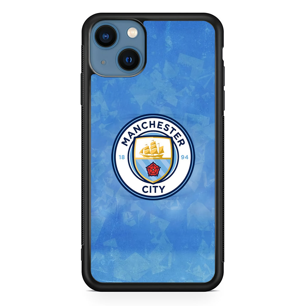 Manchester City Blue Abstract iPhone 14 Case