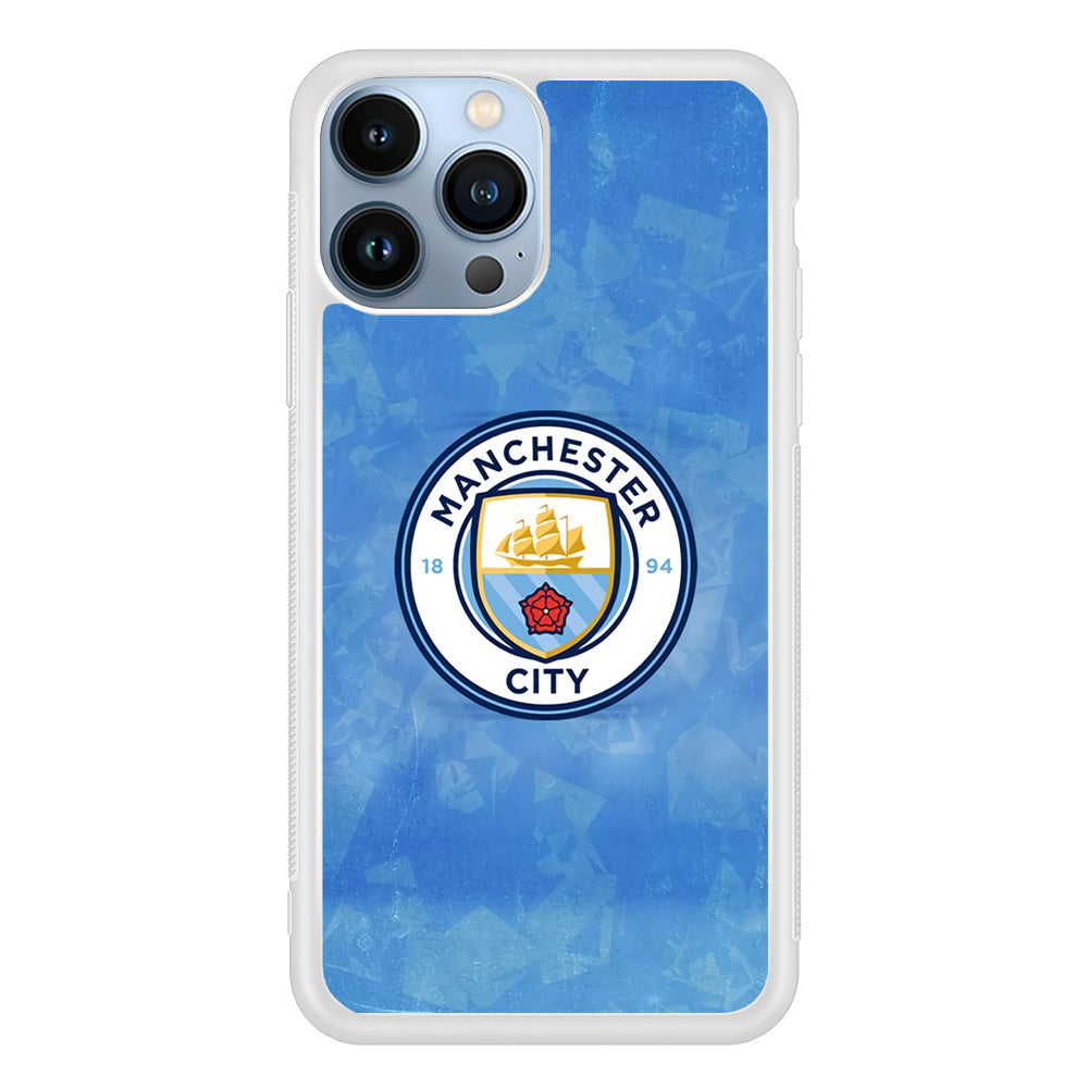 Manchester City Blue Abstract iPhone 14 Pro Max Case
