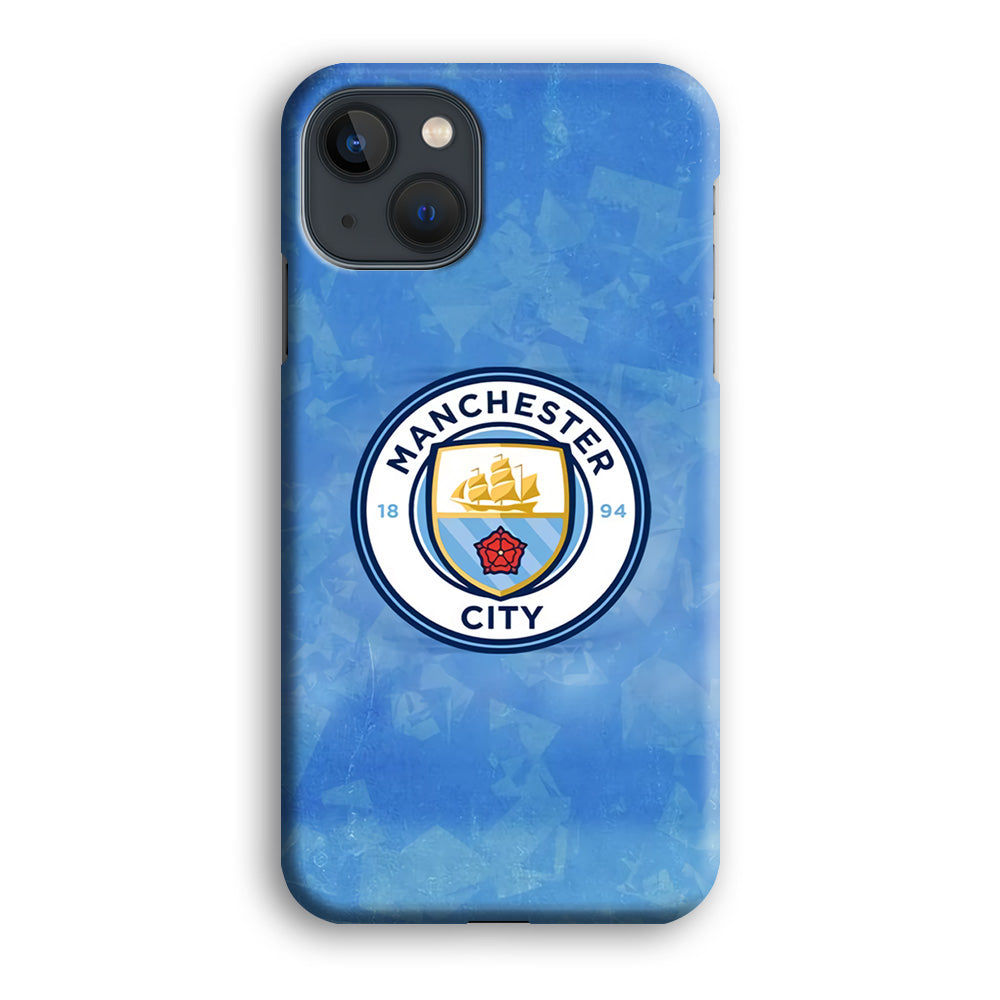 Manchester City Blue Abstract iPhone 14 Case