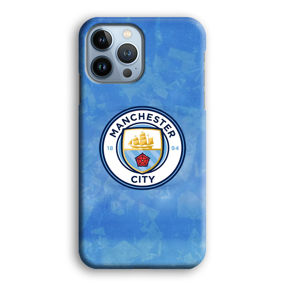 Manchester City Blue Abstract iPhone 14 Pro Max Case