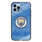 Manchester City Blue Abstract iPhone 14 Pro Case