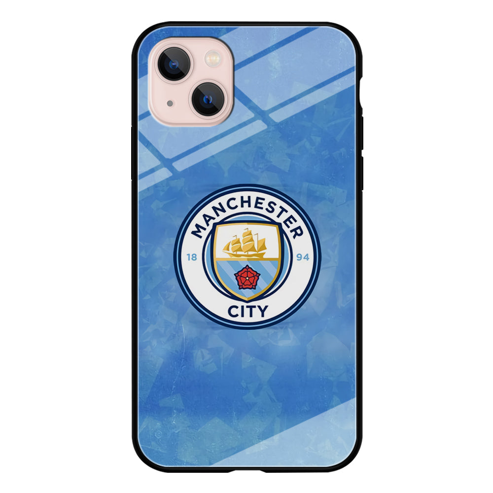 Manchester City Blue Abstract iPhone 14 Case