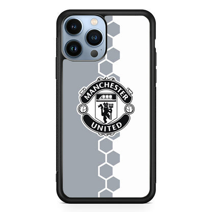 Manchester United Hexagon Pattern iPhone 15 Pro Case