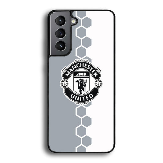 Manchester United Hexagon Pattern Samsung Galaxy S24 Case - Ezzystore