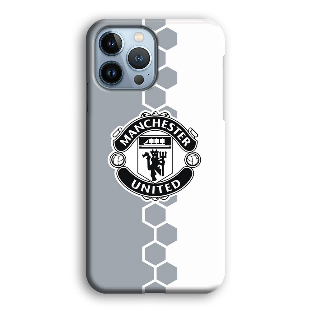 Manchester United Hexagon Pattern iPhone 14 Pro Case
