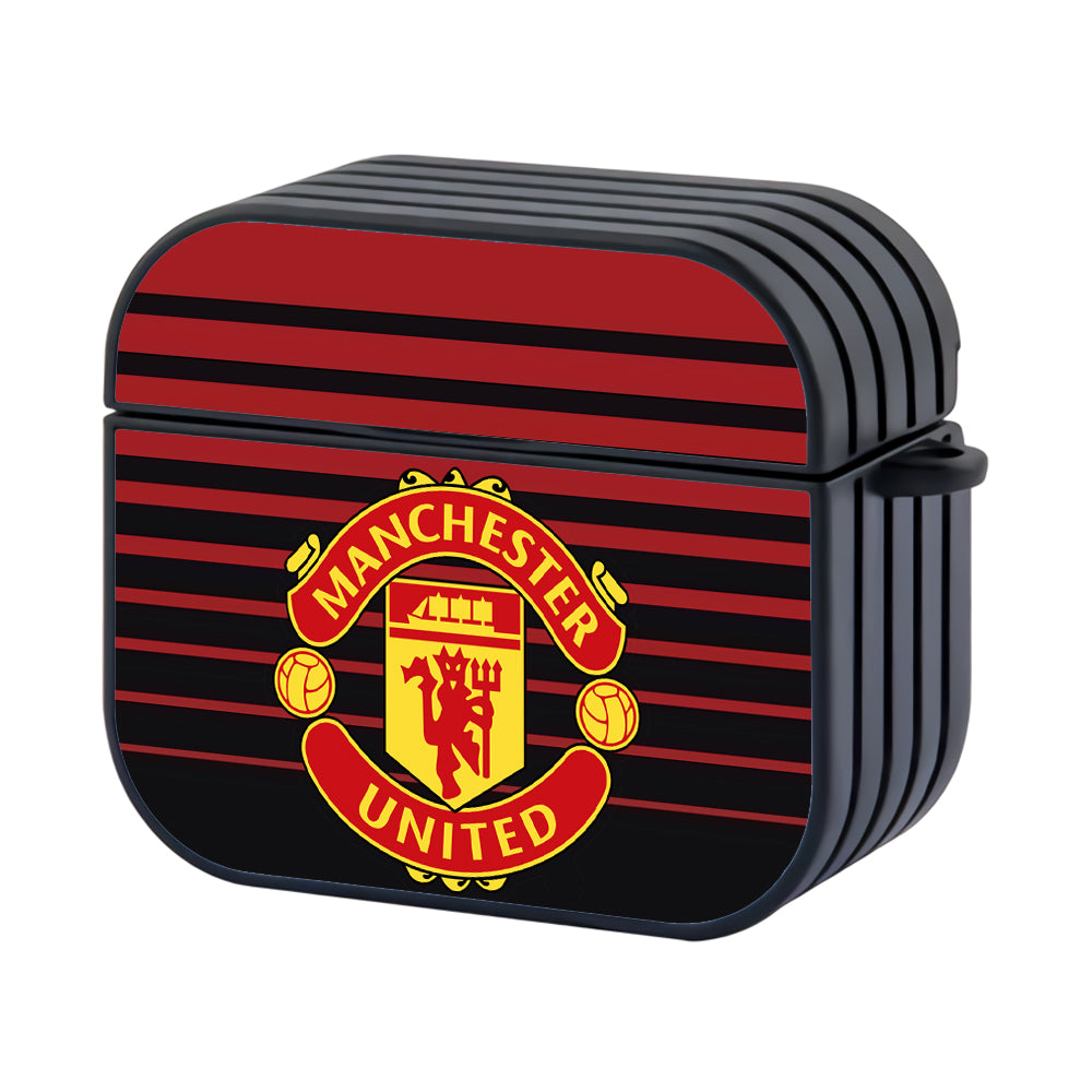Manchester United Pattern Jersey Hard Plastic Case Cover For Apple Airpods 4 - Ezzystore