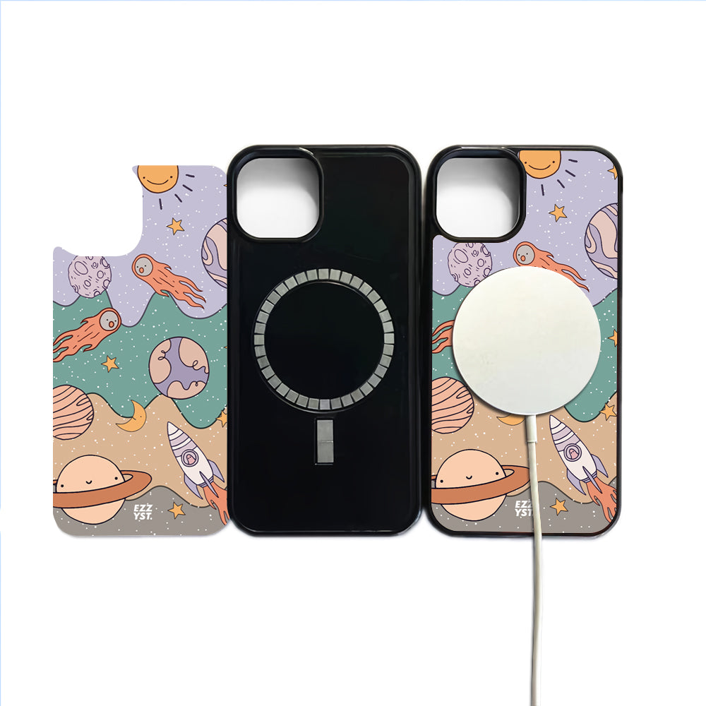 Melting Space Rockets and Meteors Magsafe iPhone Case