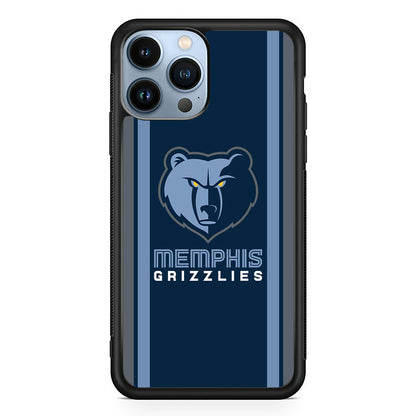 Memphis Grizzlies Stripe iPhone 15 Pro Max Case
