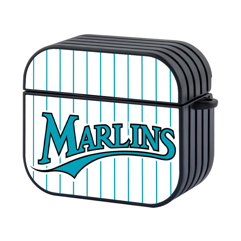 Miami Marlins Costume Hard Plastic Case Cover For Apple Airpods 4 - Ezzystore