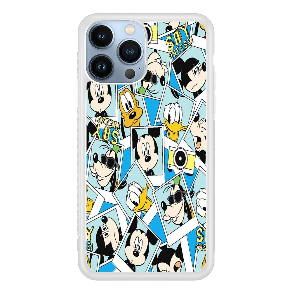 Mickey Family Photo In Frame iPhone 15 Pro Case
