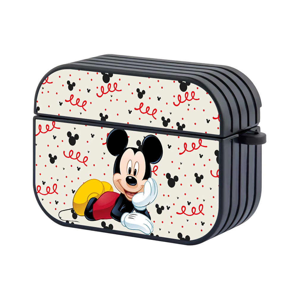 Mickey Mouse Feel Happy Hard Plastic Case Cover For Apple Airpods Pro - Ezzystore