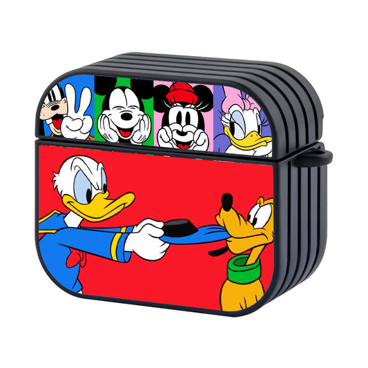 Mickey Mouse Friend And Family Hard Plastic Case Cover For Apple Airpods 4 - Ezzystore