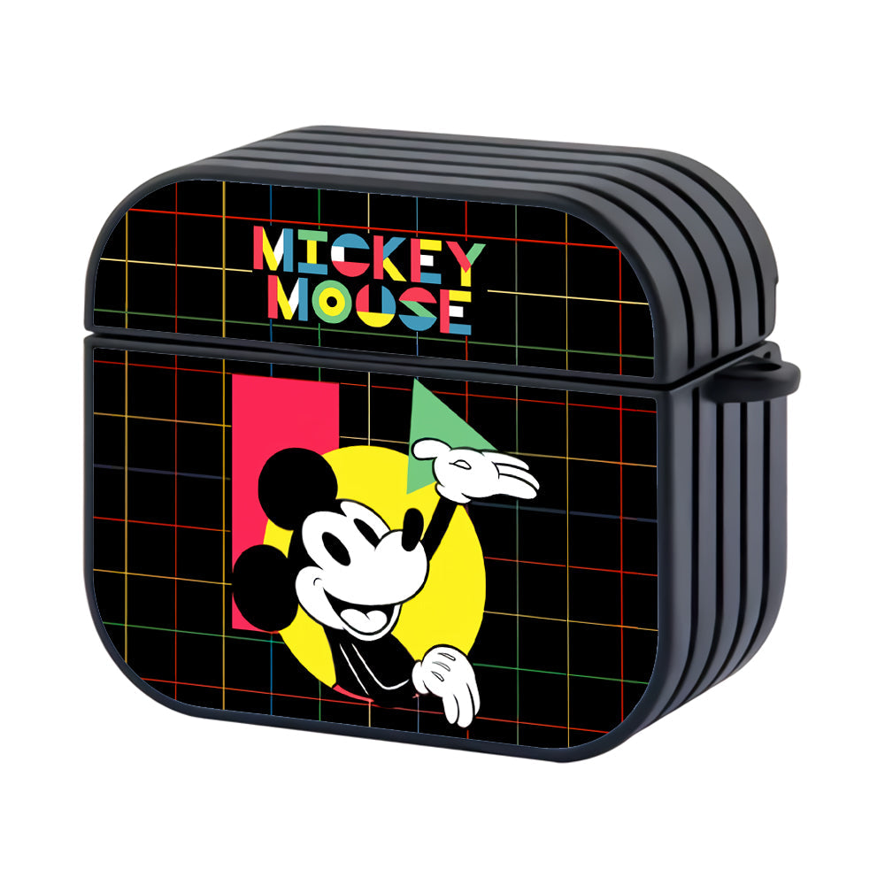 Mickey Mouse Shape Art Hard Plastic Case Cover For Apple Airpods 4 - Ezzystore