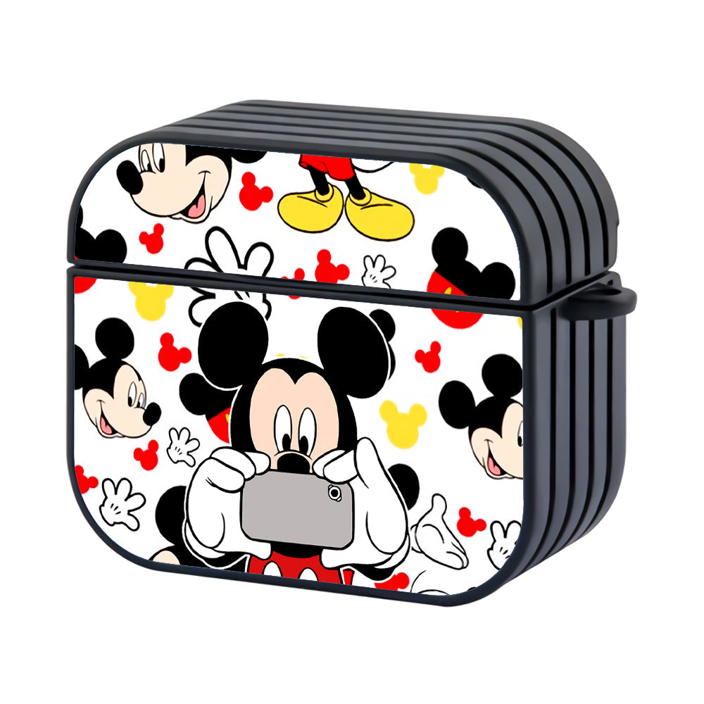 Mickey Selfies Photo Hard Plastic Case Cover For Apple Airpods 4 - Ezzystore