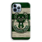 Milwaukee Bucks Logo Pattern Of Wood iPhone 14 Pro Case