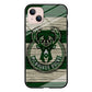Milwaukee Bucks Logo Pattern Of Wood iPhone 14 Case