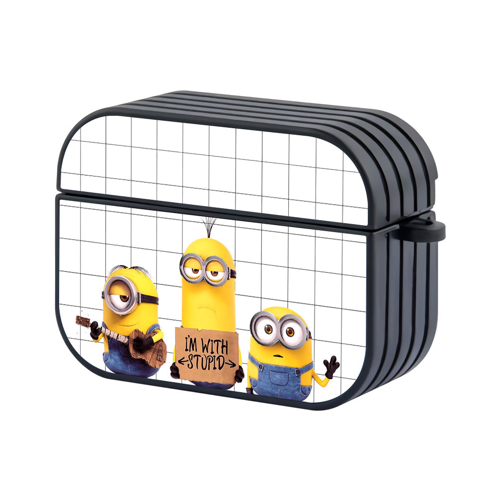 Minion Friends Joke Hard Plastic Case Cover For Apple Airpods Pro 3 - Ezzystore