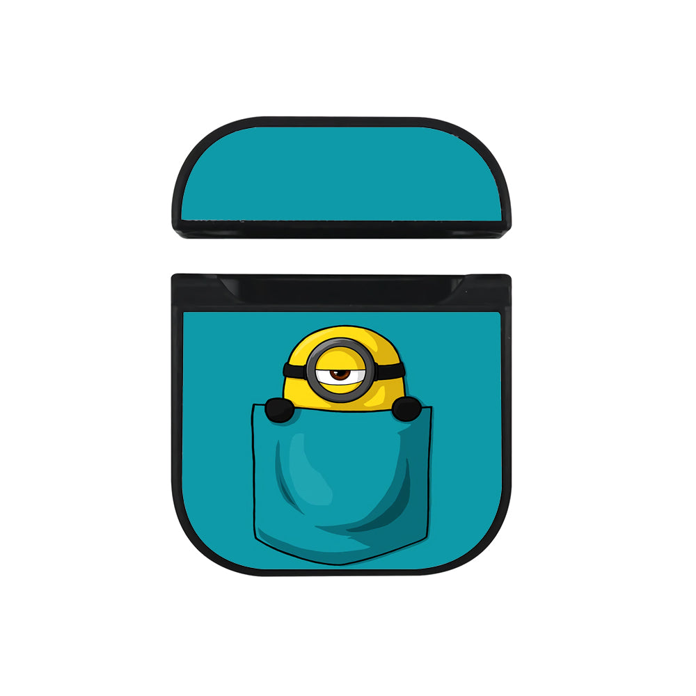 Minion In the Pocket Hard Plastic Case Cover For Apple Airpods