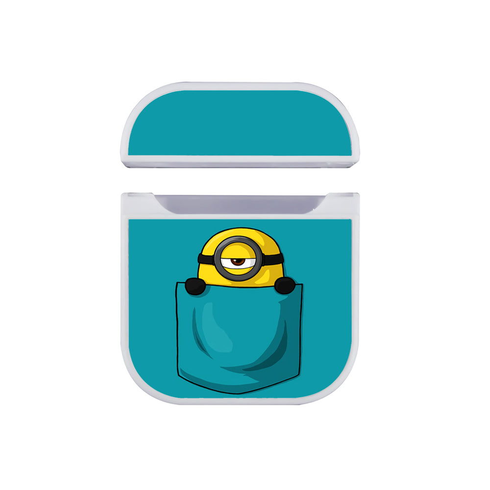 Minion In the Pocket Hard Plastic Case Cover For Apple Airpods