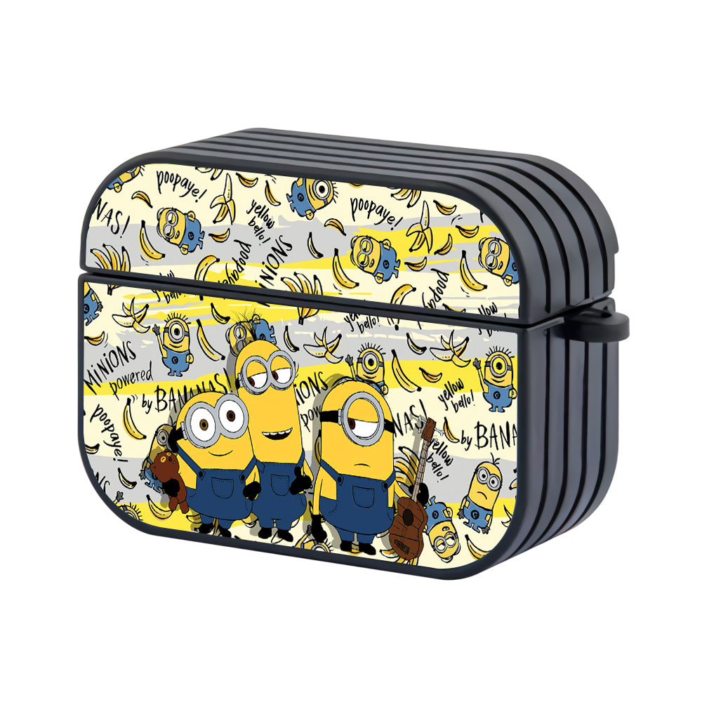 Minions Banana Talks Hard Plastic Case Cover For Apple Airpods Pro - Ezzystore