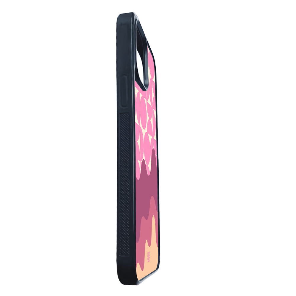 Mixing Shapes Melting Purple Ice Magsafe iPhone Case