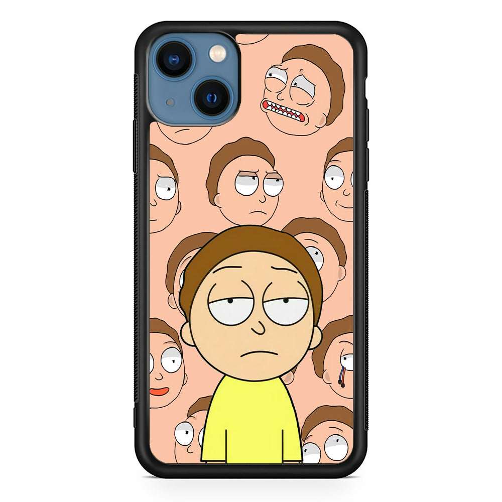 Morty Lazy Expression iPhone 14 Plus Case