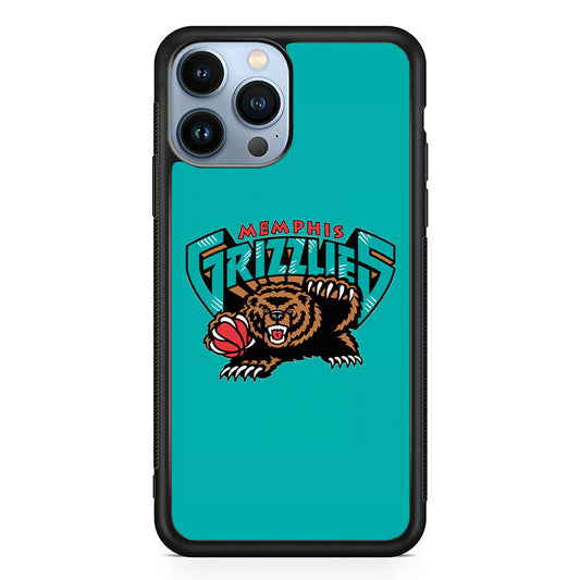 NBA Memphis Grizzlies Bear Logo iPhone 15 Pro Max Case