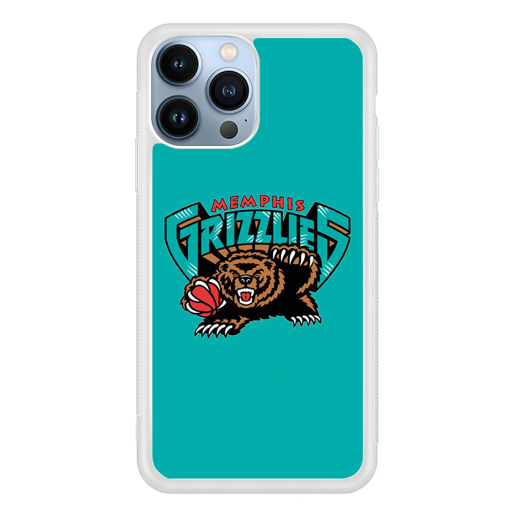 NBA Memphis Grizzlies Bear Logo iPhone 14 Pro Max Case