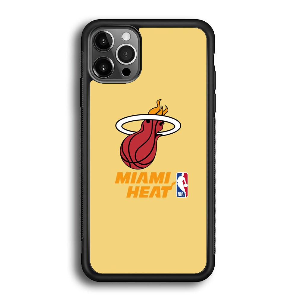 NBA Miami Heat Latte Colour Logo iPhone 12 Pro Max Case