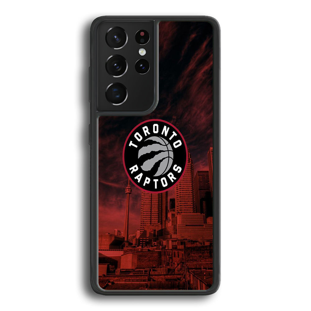 NBA Toronto Raptors Logo Sunset In The City  Samsung Galaxy S24 Ultra Case - Ezzystore