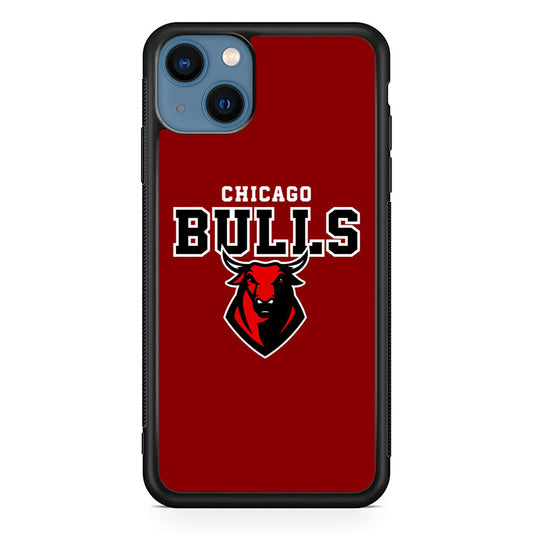 NBA Chicago Bulls Red Logo iPhone 14 Case