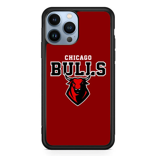 NBA Chicago Bulls Red Logo iPhone 14 Pro Case