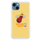 NBA Miami Heat Latte Colour Logo iPhone 14 Case