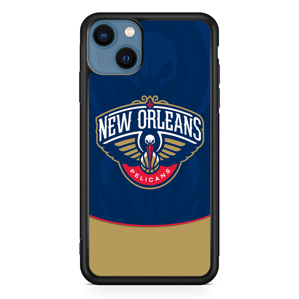 NBA Orleans Pelicans Blue iPhone 15 Plus Case