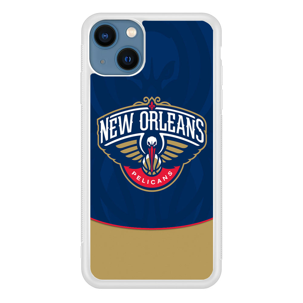 NBA Orleans Pelicans Blue iPhone 15 Case