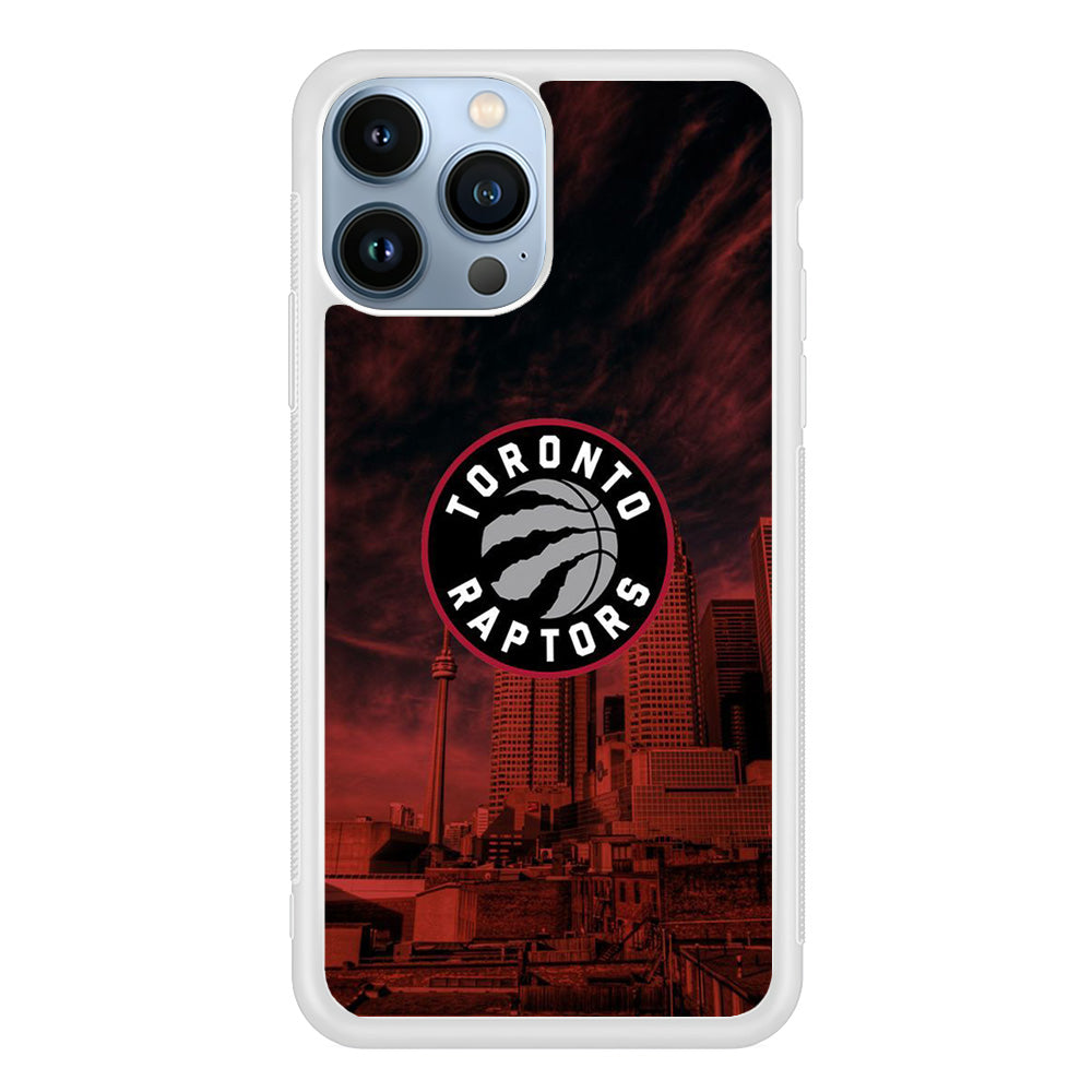 NBA Toronto Raptors Logo Sunset In The City iPhone 15 Pro Max Case